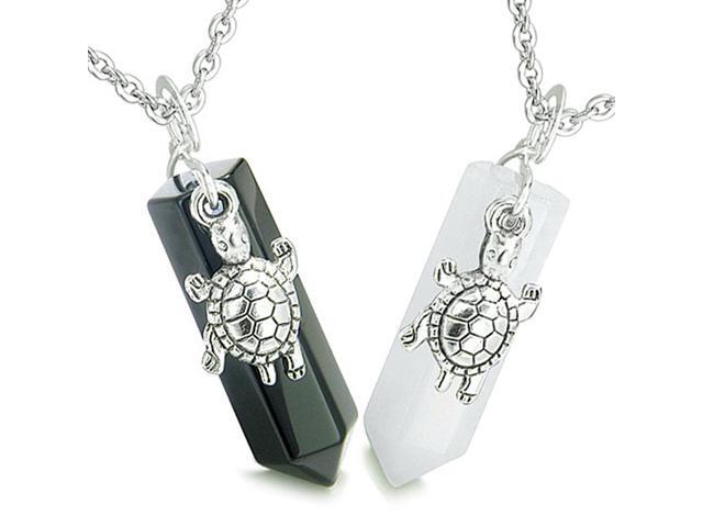 black agate pendant