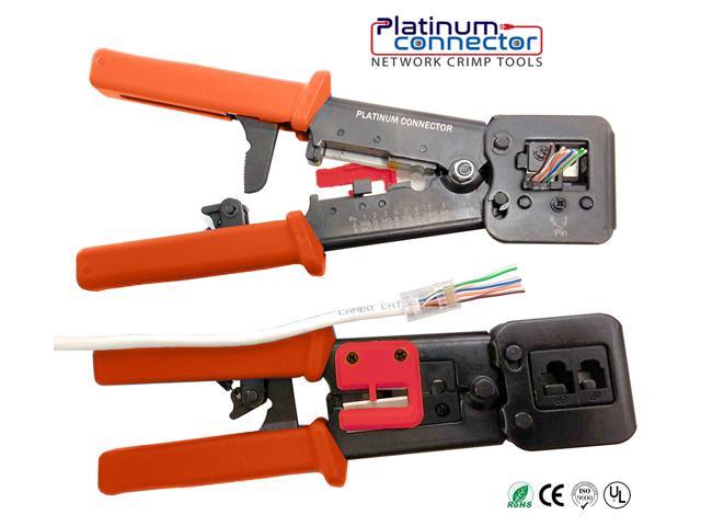 for Internet network connector Pass Through RJ45 Professional Heavy Duty Crimp Tool Platinum Connector