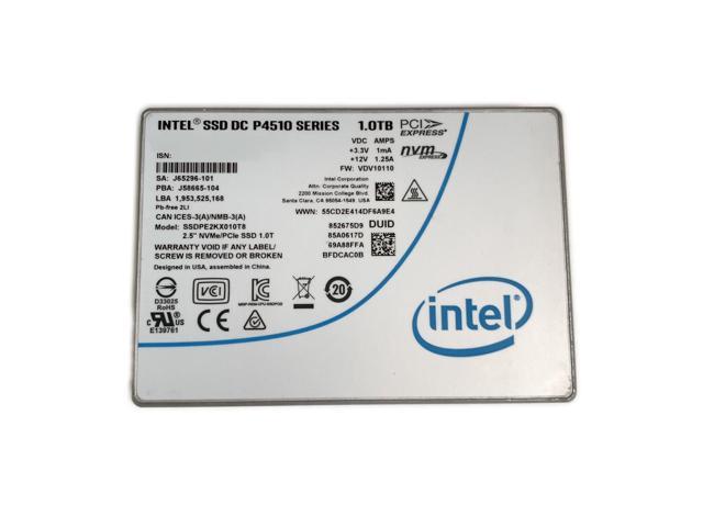 Refurbished: Intel 1TB SSD DC P4510 2.5 U.2 NVMe PCIe