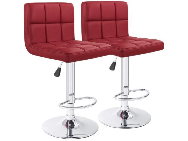 red swivel counter height bar stools