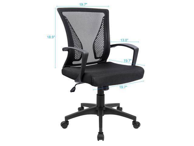 Furmax Office Chair Mid Back Swivel Lumbar Support Computer