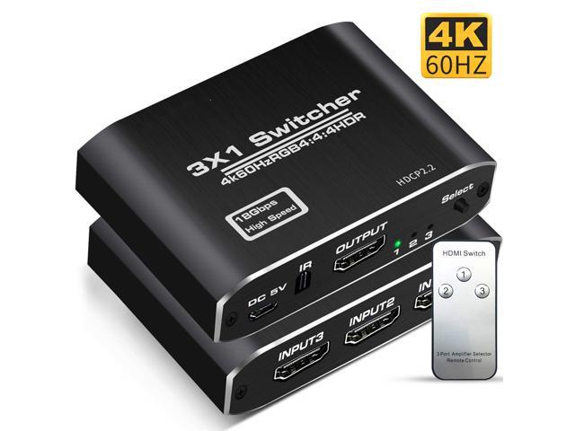 4K Videos.. Xtreme Cables Port Switch 1 Input 3 outputs HDMI Switch Blu-ray 3D 