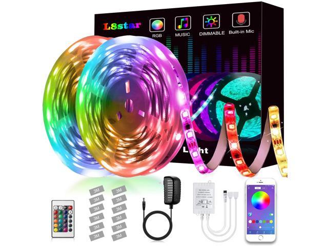 Led Strip Lights L8star Led Lights Smart Color Changing Rope Lights 32 8ft 10m Smd 5050 Rgb Light Strips With Bluetooth Controller Sync To Music Apply For Tv Bedroom And Home Decoration 32 8ft