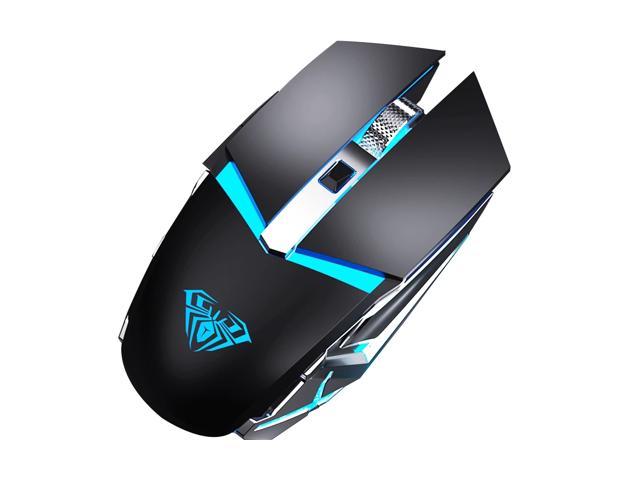 7 LED Backlit Rechargeable 2.4GHz Wireless USB Optical Gaming Mouse Mice US 