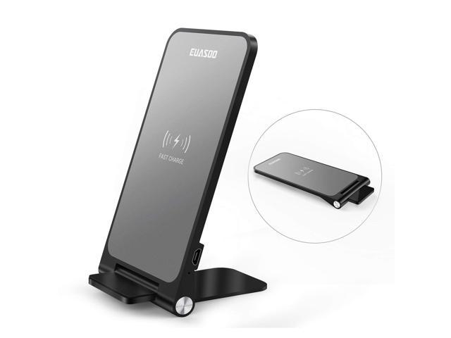Wireless Charger Euasoo Metal Qi Certified 10w Foldable Fast Wireless Charger Charging Pad Stand For Samsung Galaxy S9 Note 8 Mix 3 Standard Qi Wireless Charger For Iphone X Xs Xs Max 8 8 Plus