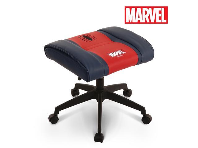 Licensed Marvel Premium Ottoman Foot Rest Seat Stool Height Adjustable Office Home Furniture Pu Leather Neo Chair Spider Man Red