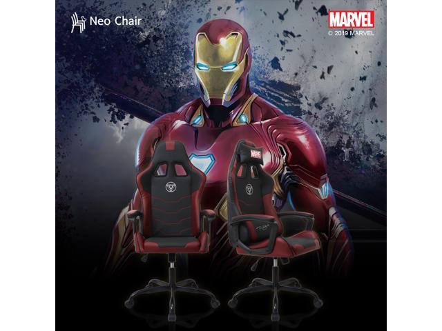 Neo Chair Licensed Marvel Avengers Gaming High End Ergonomic Neck Lumbar Support Armrests Reclining and Tilting Computer Desk Office Executive Leather Racing
