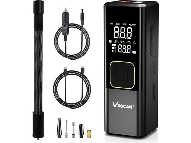Black Color] VXSCAN150 PSI Tire Inflator Portable Air Compressor
