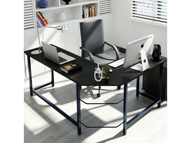 L Shaped Corner Computer Desk Home Office Study Laptop Pc Work Table Newegg Com