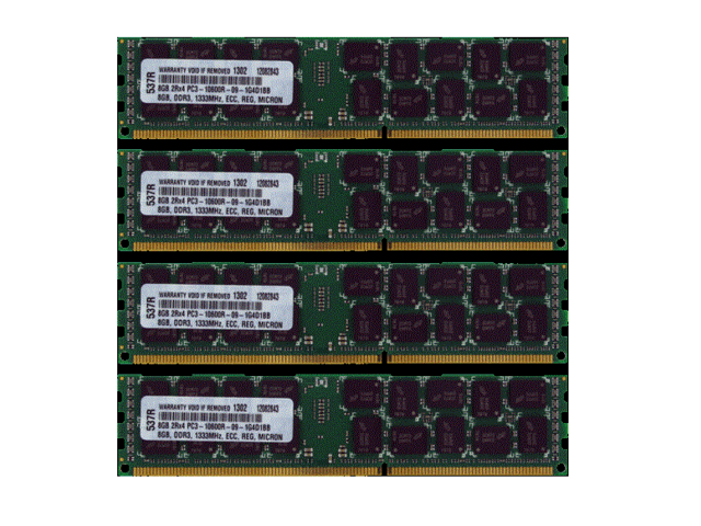 32GB KIT 8X 4GB PC3-10600 1333 MHZ ECC REGISTERED APPLE Mac Pro MEMORY RAM 