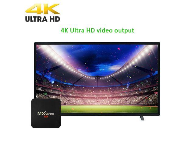 MXQ Pro 4K S905W 64-bit Android 7.1 DDR4 3D Smart TV HD Box 17.6 Mini KEYBOARD 