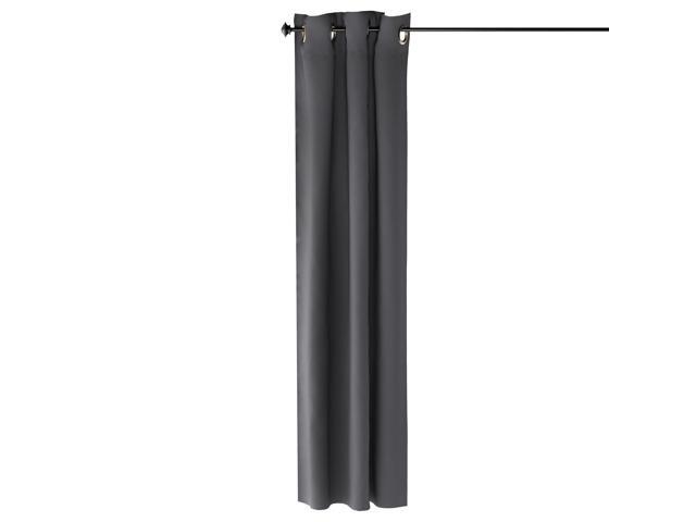 Furinno Collins Blackout Curtain 42x84 In 2 Panels Dark Grey
