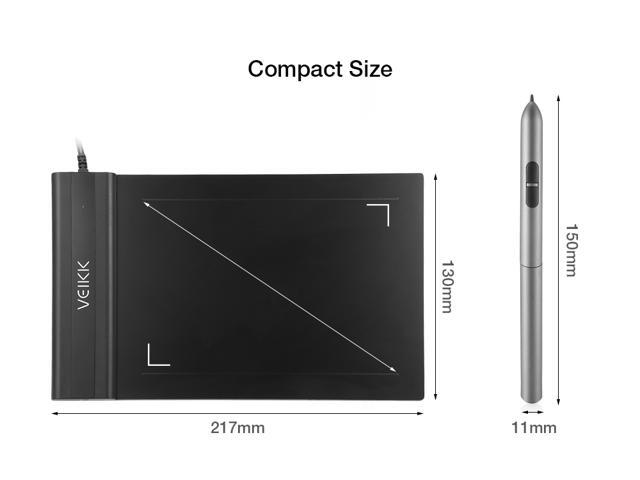 VEIKK S640 4x6 Inch Digital Graphic Drawing Tablet 5080LPI With Battery-Free Pen