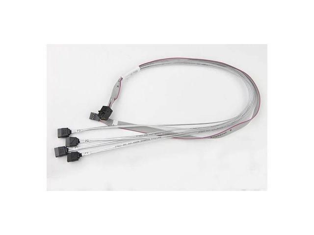 Supermicro CBL-SAST-0631 55cm Cross-over Mini SAS HD to 4x SATA Cable w ...
