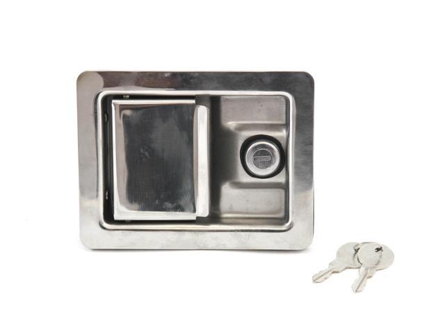 4 Toolbox Lock Stainless Door Trailer RV Handle Latch Big Weld Screw Paddle Key