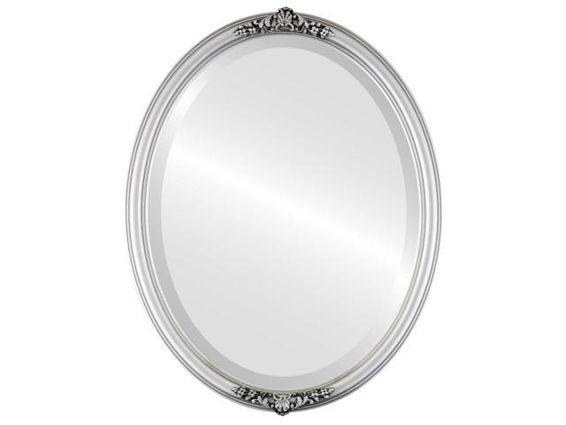 Contessa Framed Oval Mirror In Silver Spray 21 X25 Newegg Com - mirror roblox id