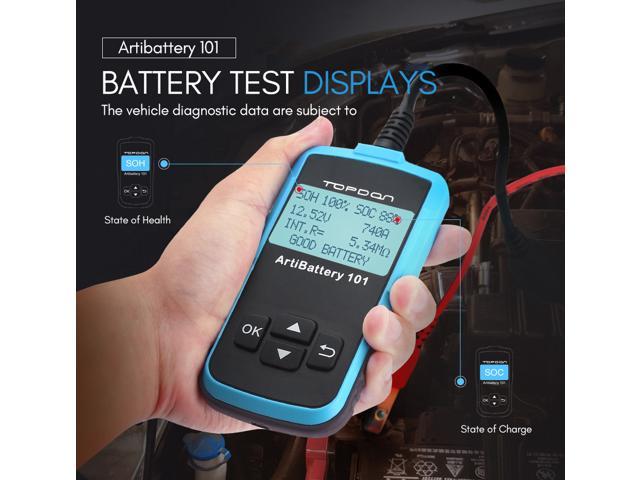 TOPDON ArtiBattery101 Auto Battery Tester Analyzer Cranking Charging System 12V 
