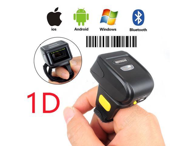 Nexanic Mini Wireless 1D Barcode Scanner Wearable Bluetooth 1D Bar Code Reader Ring Barcode Scanner