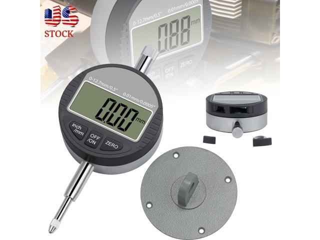 Digital Indicator-Digital Probe Indicator Gauge 0-12.7mm//0.5 Clock DTI 0.01mm//0.0005 Test