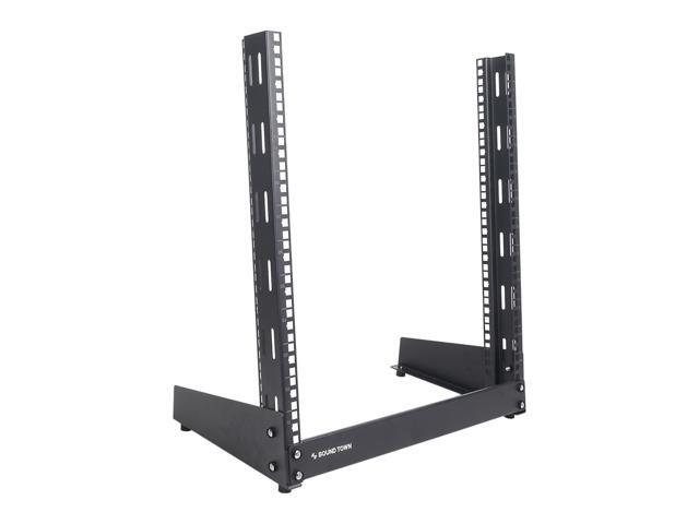 Sound Town 12U 2-Post Desktop Open-Frame Rack, for Audio/Video, Network ...