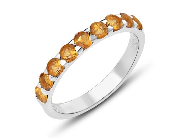 citrine band ring