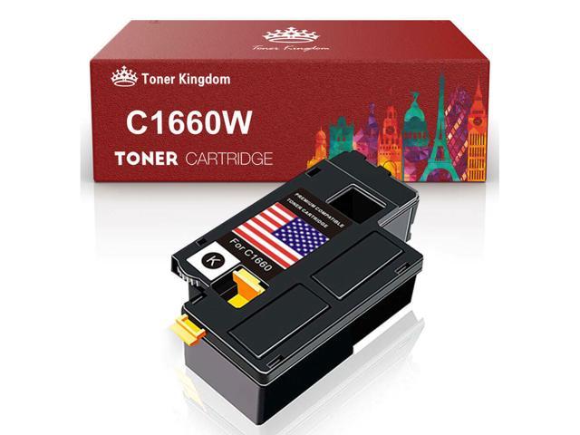 2 PK C1660 332-0399 Black Toner Cartridges For Dell Color Laser C1660 C1660W