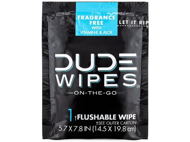 DUDE Wipes, Flushable Wipes For Men, 30pk Individually Wrapped