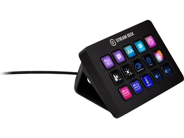 Elgato - Stream Deck MK.2 Full-size Wired USB Keypad with 15 Customizable  LCD keys and Interchangeable Faceplate - Black