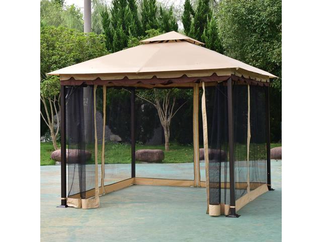 Backyard Gazebo 10x10 for Patio Canopy Tent Shelter Awning Sun Shade NEW 