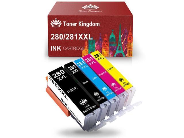 10 pk PGI-280 XXL CLI-281 XXL Ink for Canon PIXMA TS6120 TS6220 TS8120 TR7520