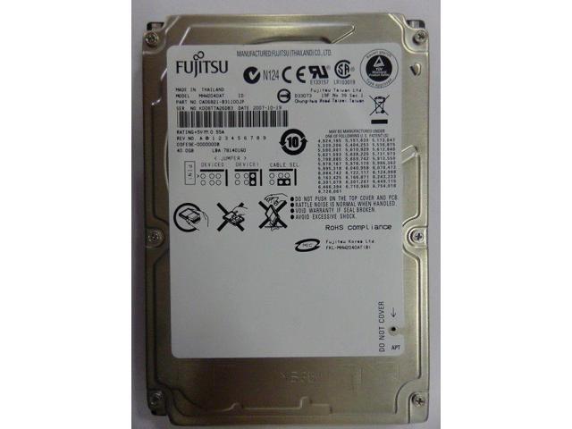 CA06821-B31100JP 40GB IDE 5400RPM 2.5" Hard Drive Fujitsu 
