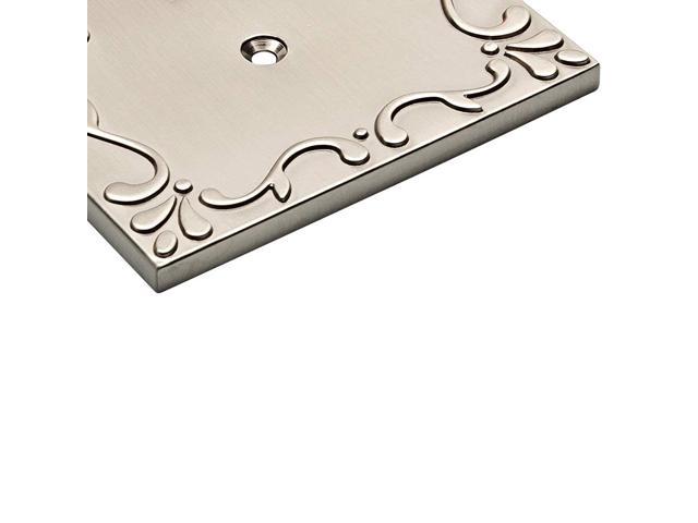 Franklin Brass W35073-SN-C Classic Lace Double Switch Wall Plate/Switch Plate/Cover Satin Nickel 