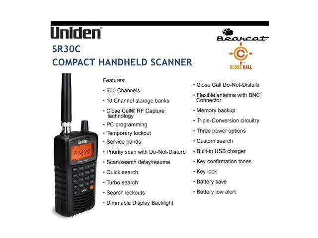 UB359 Handheld Scanning Receiver User Manual Main Page - Uniden