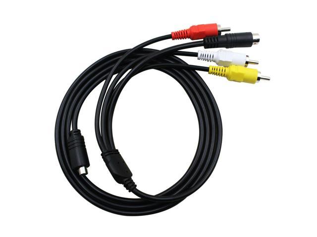 AV A/V TV Video Cable Cord Lead For Sony DCR-IP5/e DCR-PC55/e PC55w DCR-HC1000/e 