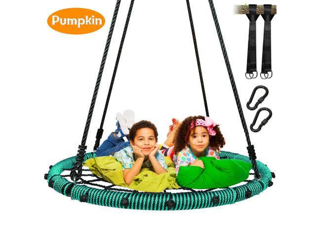 Details about   Tree Swing 40" in Spider Web Kids Indoor/Outdoor Round Mat Saucer Swing 700lbs 
