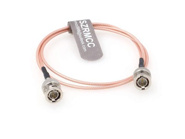 SZRMCC BNC Male to BNC Male 75ohm HD-SDI 3G RG179 Video Coaxial Cable for ARRI RED Blackmagic Cameras Atomos SmallHD Monitor 40cm 
