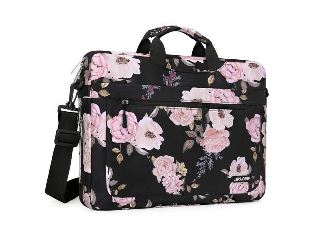 Polyester Messenger Carrying Briefcase Sleeve with Adjustable Depth at Bottom 15-15.6 inch MacBook Pro MOSISO Laptop Shoulder Bag Compatible with MacBook Pro 16 inch A2141 Black Notebook 
