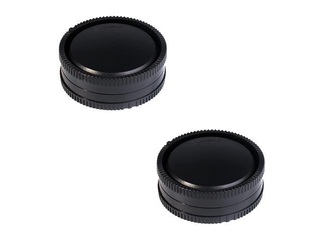 Replaces ALCB1EM ALCR1EM VKO Front Body Cap & Rear Lens Cap Replacement for Sony a6400 a6500 a6300 a6000 a5100 a5000 A7SII A7R/S A7RII NEX-5 5R 5N 6 7 E Mount Camera Body & Lens 2 Pack 