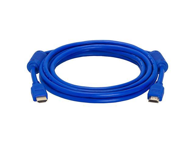 Photo 1 of Cmple - Cable 10Ft High Speed Hdtv Ultra-Hd (Uhd) 3D, 4K @60Hz, 18Gbps 28Awg Cord Audio Return 10 Feet Blue