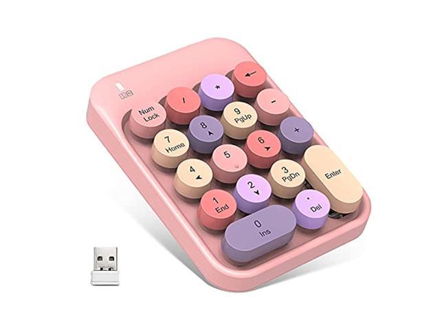 22-Key Number Pad Desktop/PC Computer Compatible with Windows and OS X System for Laptop/Notebook 2.4GHz Portable Number Pad with USB Receiver Wireless Numeric Keypad