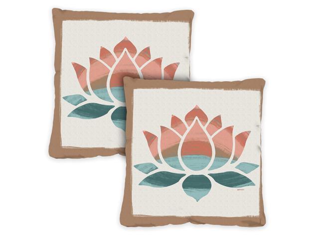 2-Pack Toland Peace Birds 18 x 18 Inch Indoor Pillow Case 