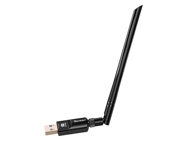 Wireless USB WiFi Adapter for PC - 1300Mbps Dual 5Dbi Antennas 5G/2.4G WiFi  Adapter for Desktop PC Laptop Windows11/10/8/7/Vista/XP, Wireless Adapter