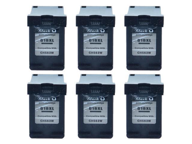 Compatible with 3PK Black Ink for HP 61XL Officejet 2000 2050 2510 2512 2514