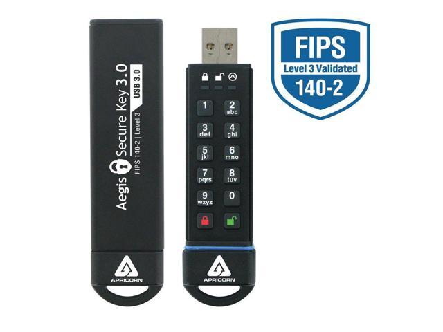 Apricorn Aegis Secure Key 3.0 - Usb 3.0 Flash Drive - 120 Gb - Usb  (ask3120gb)