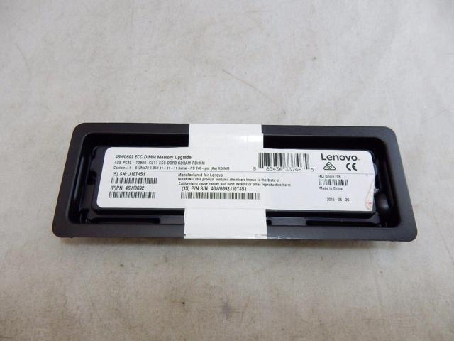 Lenovo 46W0694 4GB PC3L-12800 DDR3-1600MHz ECC Registered CL11 240 PIN 46W0692
