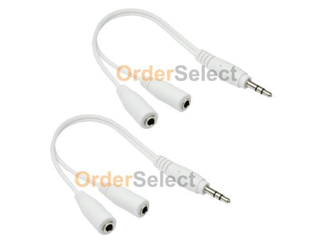 4 Headset Headphone Splitter for Phone Samsung Galaxy S2 S3 S4 S5 S6 S7 S8 Plus