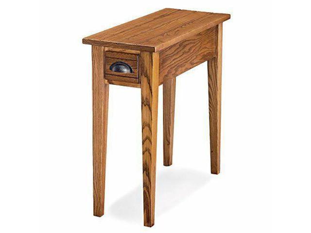 Leick Furniture 9010 Bin Pull Narrow Side End Table Candle Glow