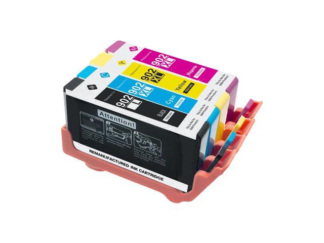 4 Pack 902 XL Ink Cartridges for HP Officejet Pro 6960 6968 6970 6975 6978