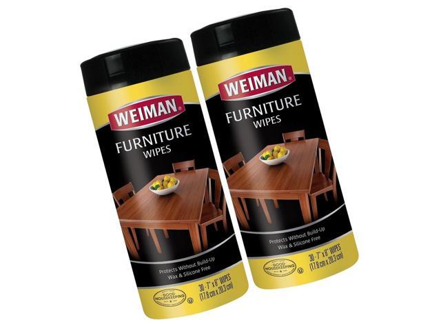 Weiman Wood Cleaner And Polishing Wipes 2 Pack For Furniture