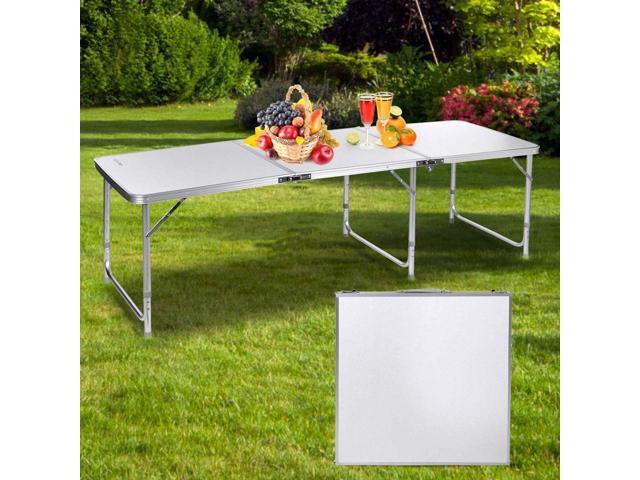 6ft Game Portable Aluminum Folding Table Party Outdoor Camping Dinner Newegg Com